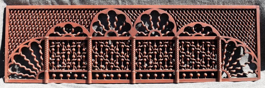 Beautiful Victorian Stick & Ball Fretwork Panel (1 of 6)