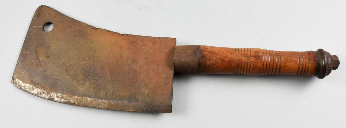 Old Butchers Meat Cleaver (1 of 6)