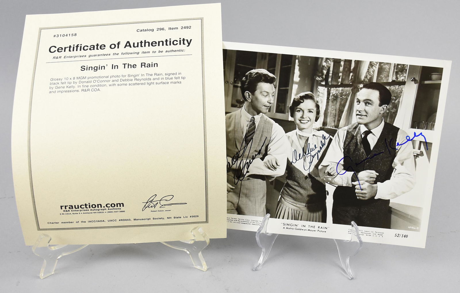 Cast Signed Singing in The Rain Photo (1 of 2)