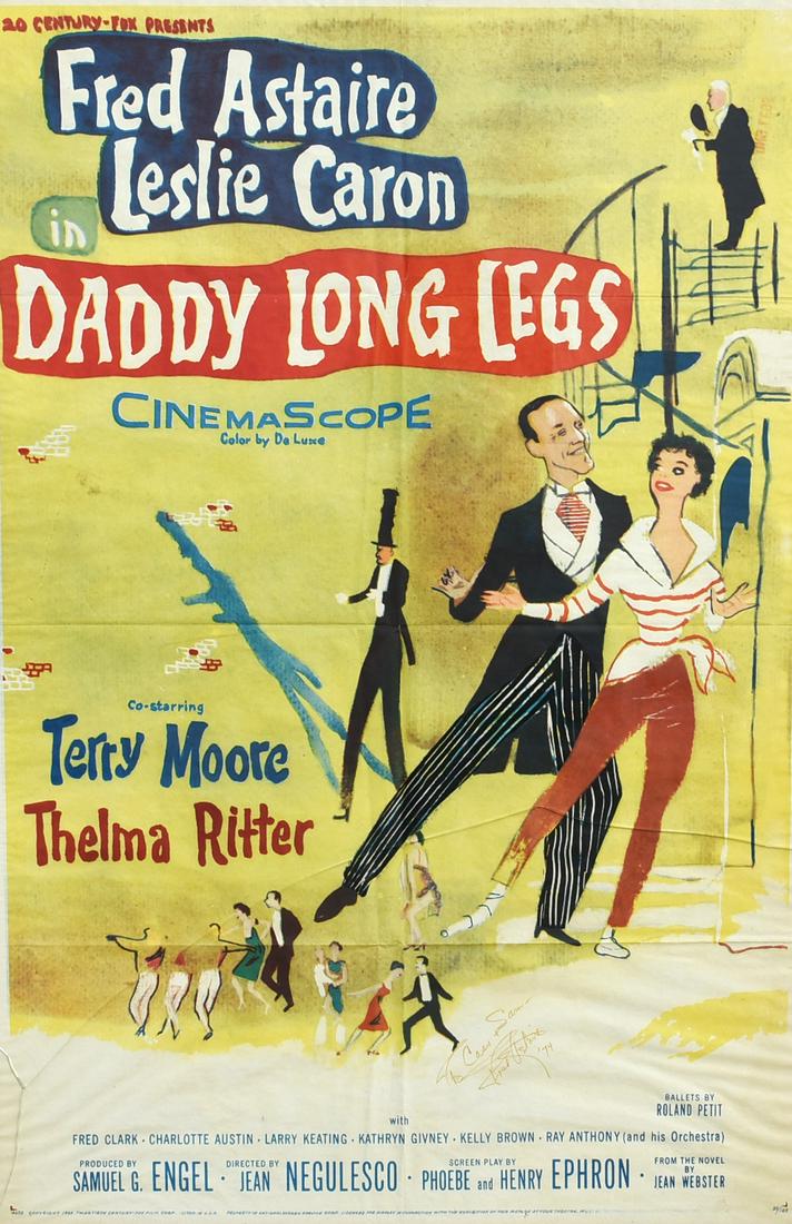 Fred Astaire Sign Daddy Long Legs, 1955 Movie Poster (1 of 6)