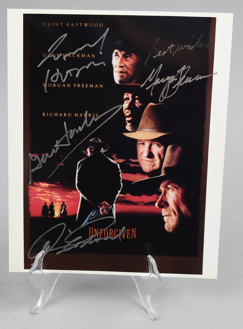 Stars of Unforgiven Signed Promo Photo, COA Eastwood, (1 of 3)