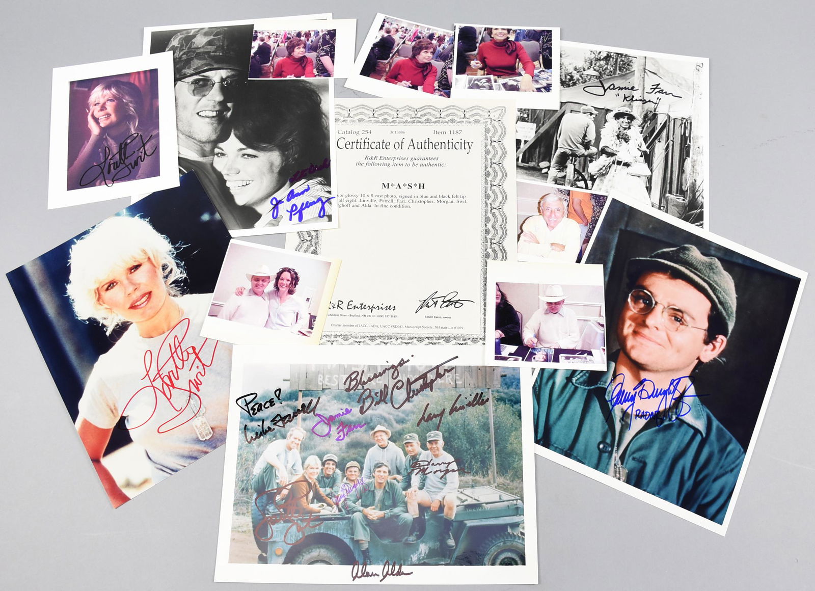 Cast of M*A*S*H Signed Photos, COA (1 of 2)