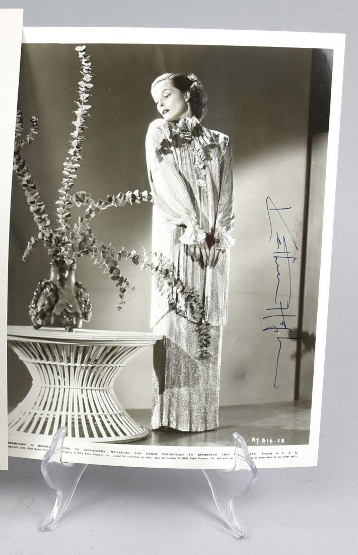 1935 Katharine Hepburn Signed, RKO Promo, COA (1 of 2)