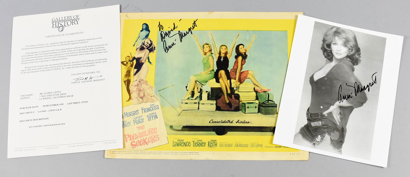 Pleasure Seekers Lobby Card/Photo Ann Margaret Signed, (1 of 1)