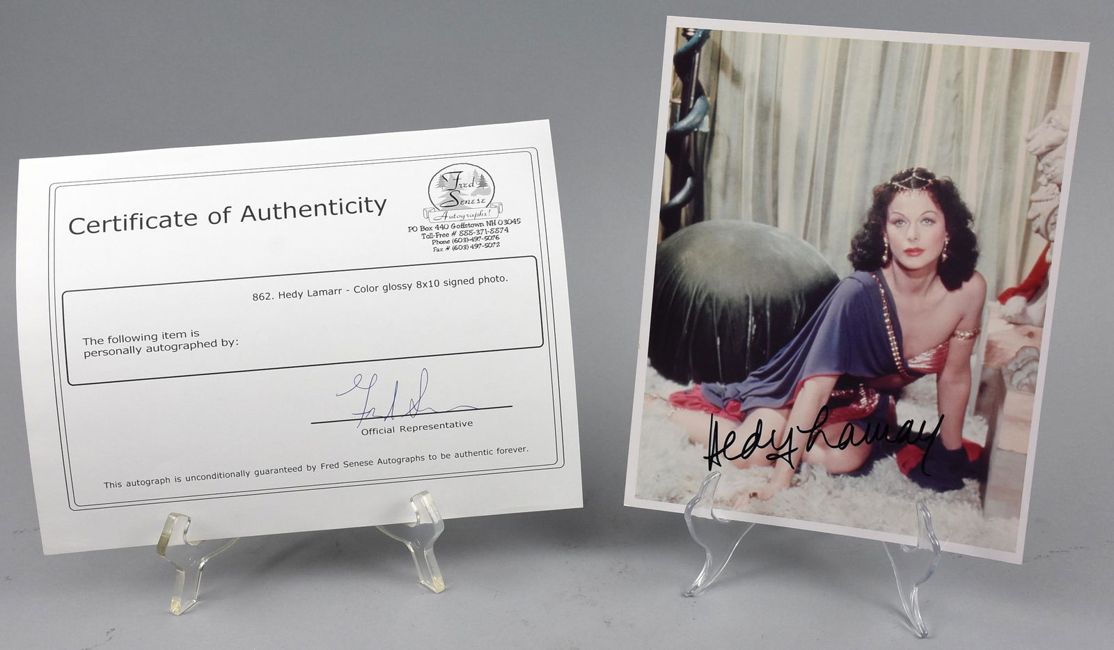 Hedy Lamarr, Samson & Delilah, COA Signed (1 of 2)