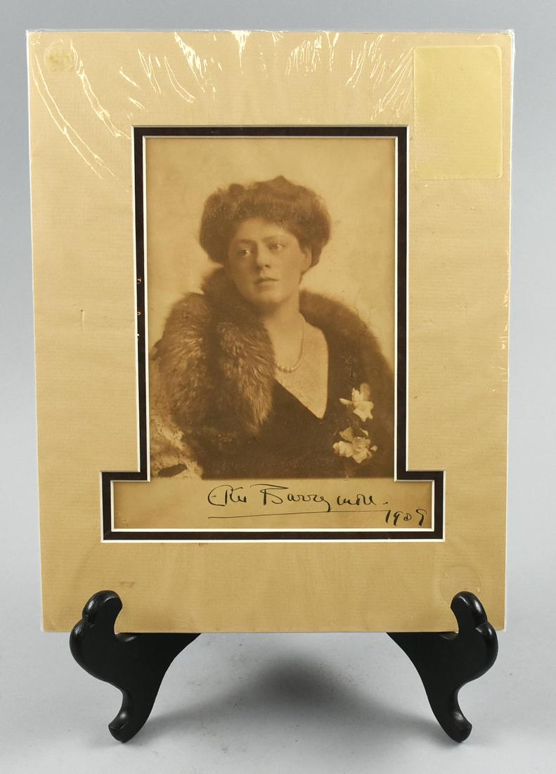 1909 Signed Ethel Barrymore Real Photo (1 of 3)