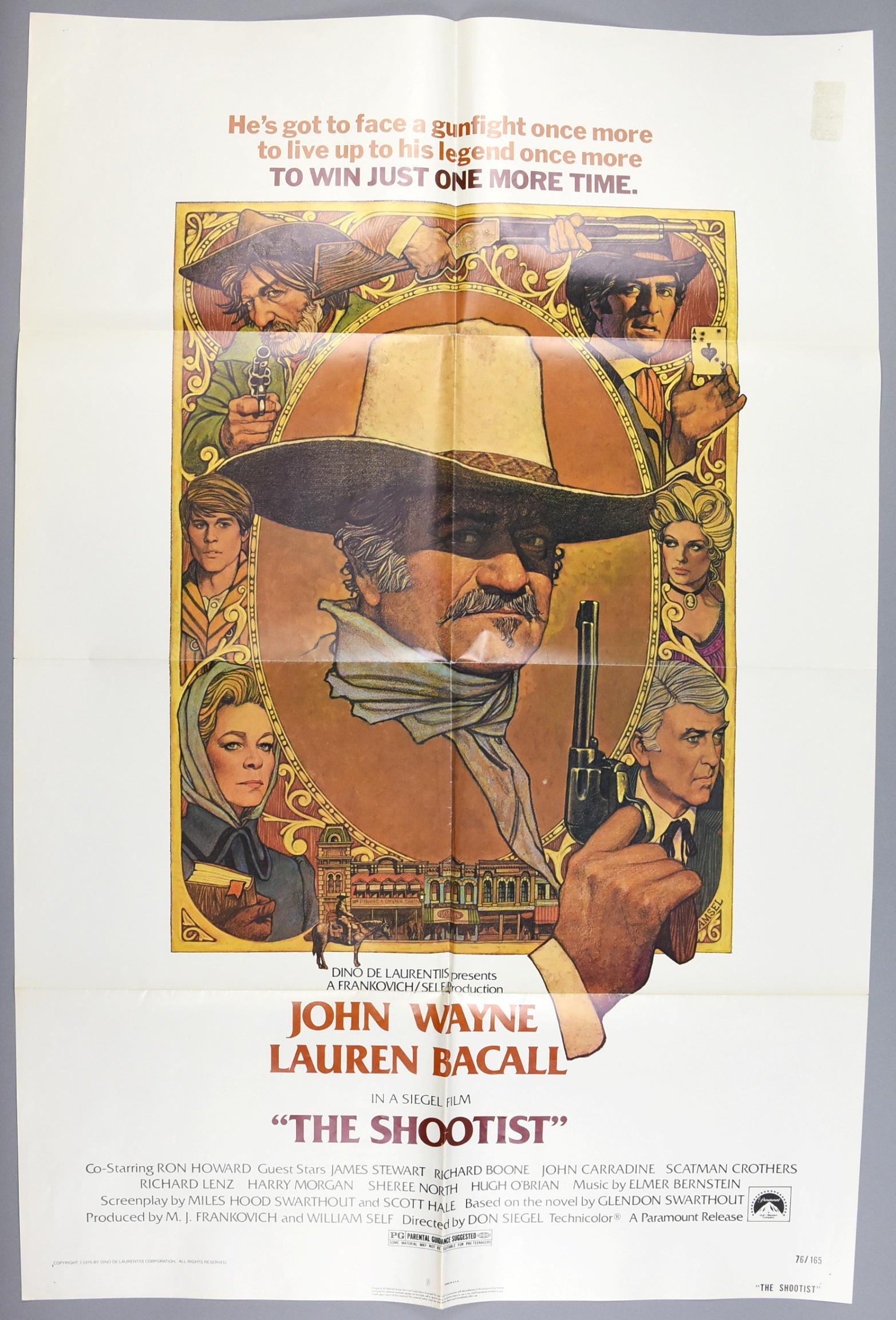 1976 The Shootist One Sheet Movie Poster John Wayne (1 of 5)