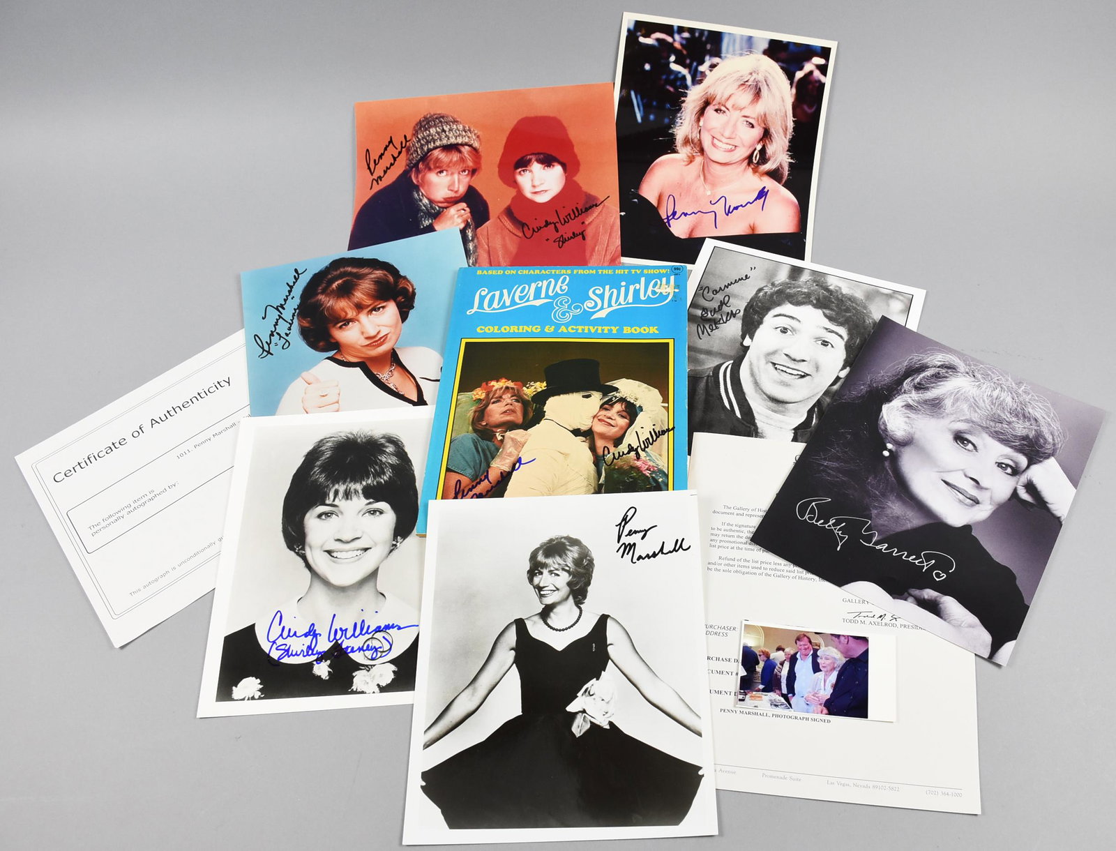 Laverne & Shirley Memorablia Signed, COAs (1 of 1)