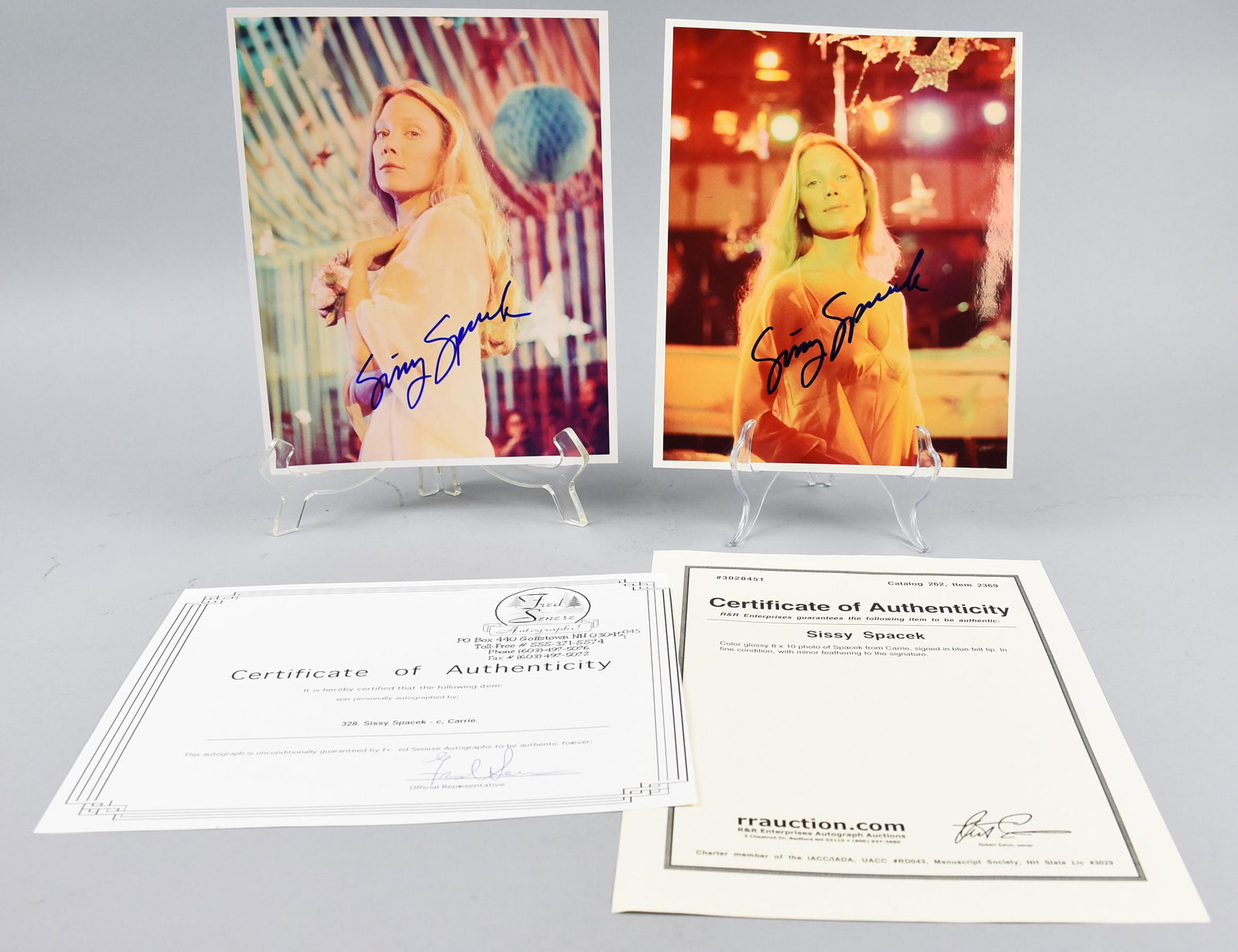 2 Sissy Spacek, Carrie Publicity Photos, COA (1 of 2)