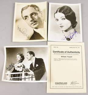 Myrna Loy, William Powell Signed Photos, COAs Thin Man: The Thin Man series is still a favorite. Myrna Loy signed Sincerely in purple marker in her headshot and black marker "For Bill most sincerely" on the Thin Man promo. William Powell singed in black ma