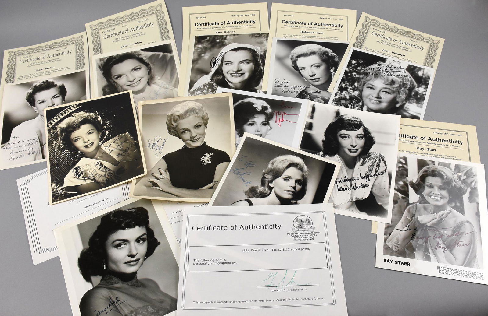 Signed Actress B&W Headshots, London, Storm More, COAs (1 of 3)