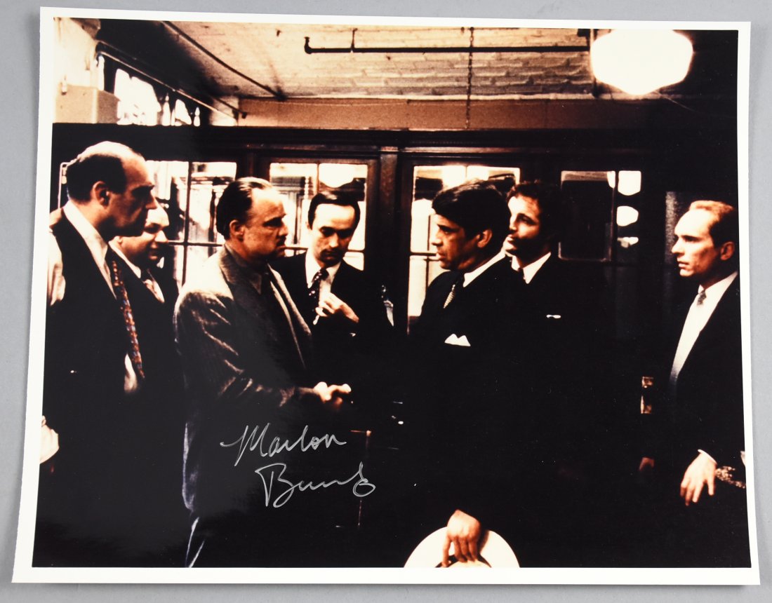 Marlon Brando Signed Godfather Photo, COA (1 of 1)