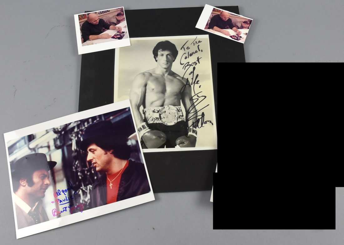 Stallone and Young, Rocky Signed Photos, COA (1 of 1)