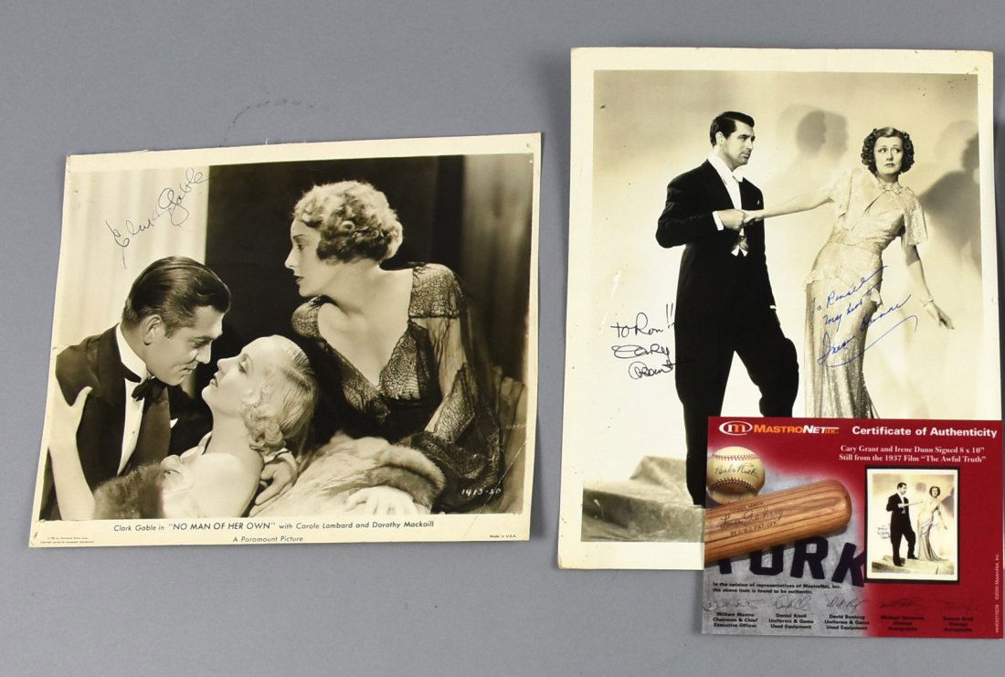 Gable Signed/Grant, Dunne Signed Movie Promos (1 of 12)