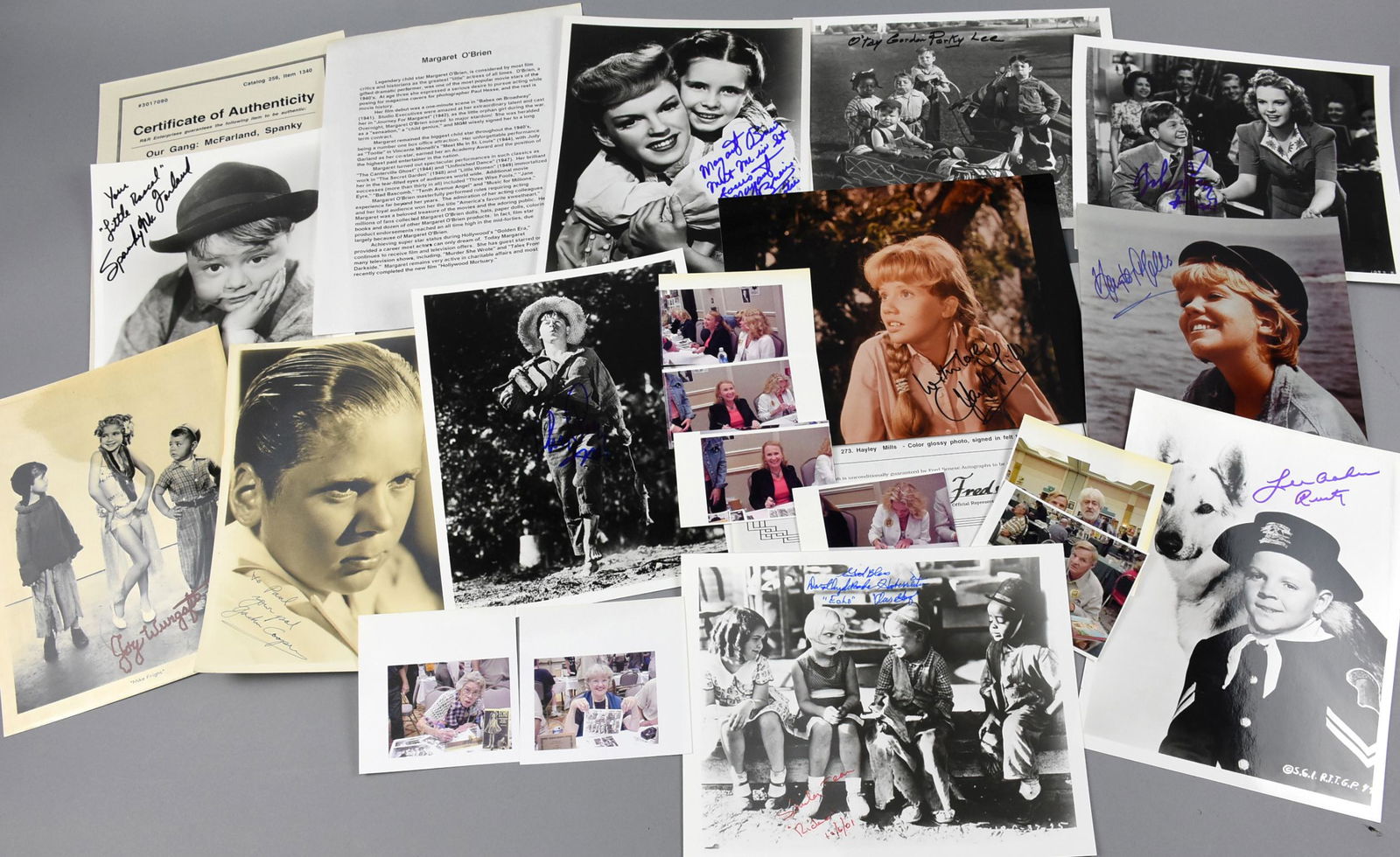 Child Actor/Actress Signed Photos, Cooper, Our Gang, (1 of 8)