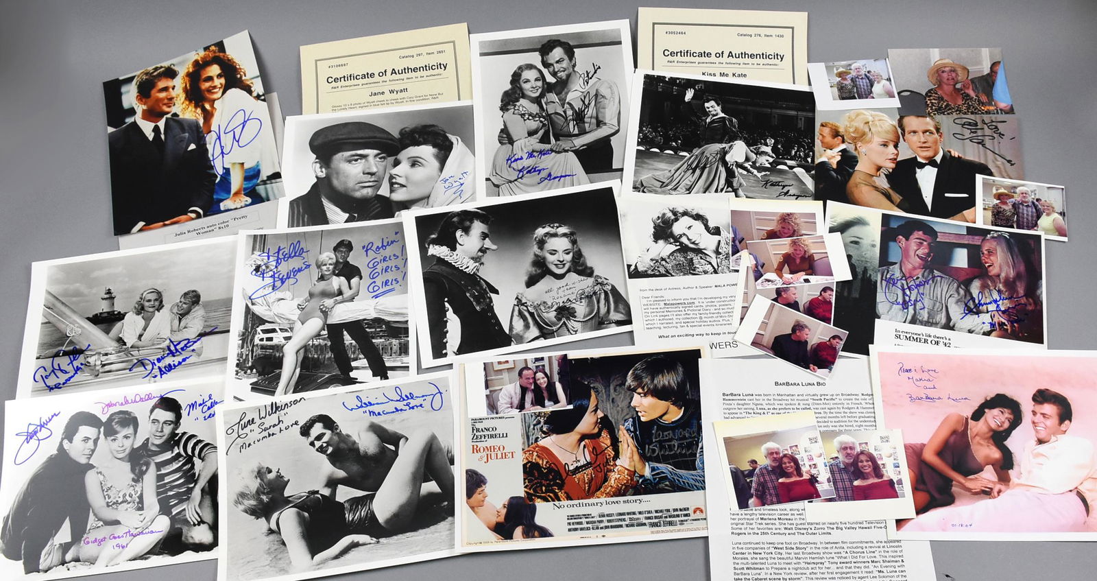 Romance Movie Signed Photos Roberts Gere Sommer (1 of 17)