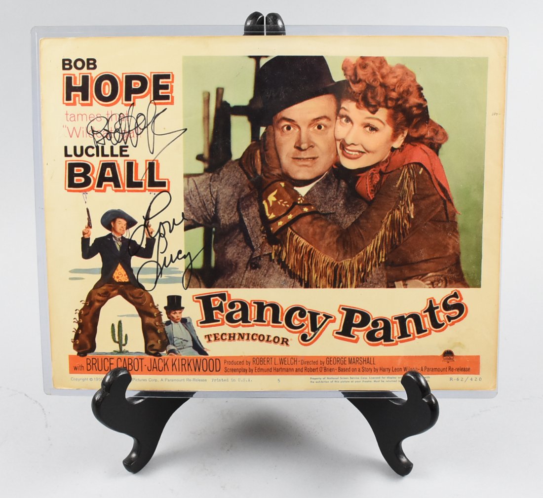 1950 Fancy Pants Lobby Card, Signed Ball, Hope (1 of 5)