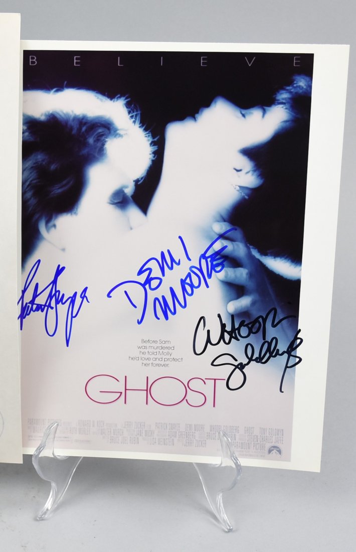 Ghost Star Signed Promo Photo, Swayze, Moore, Goldberg, (1 of 2)