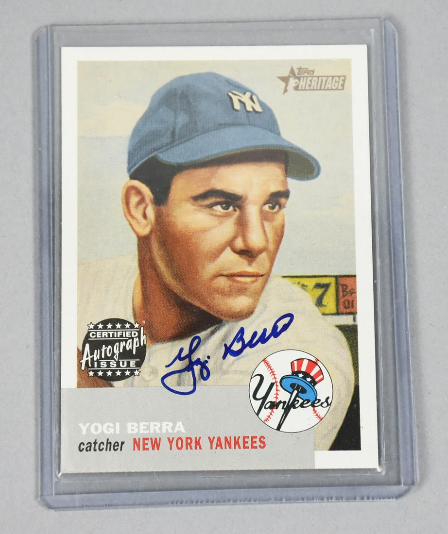 2002 Topps Certified Autograph Issue, Yogi Berra Card (1 of 2)