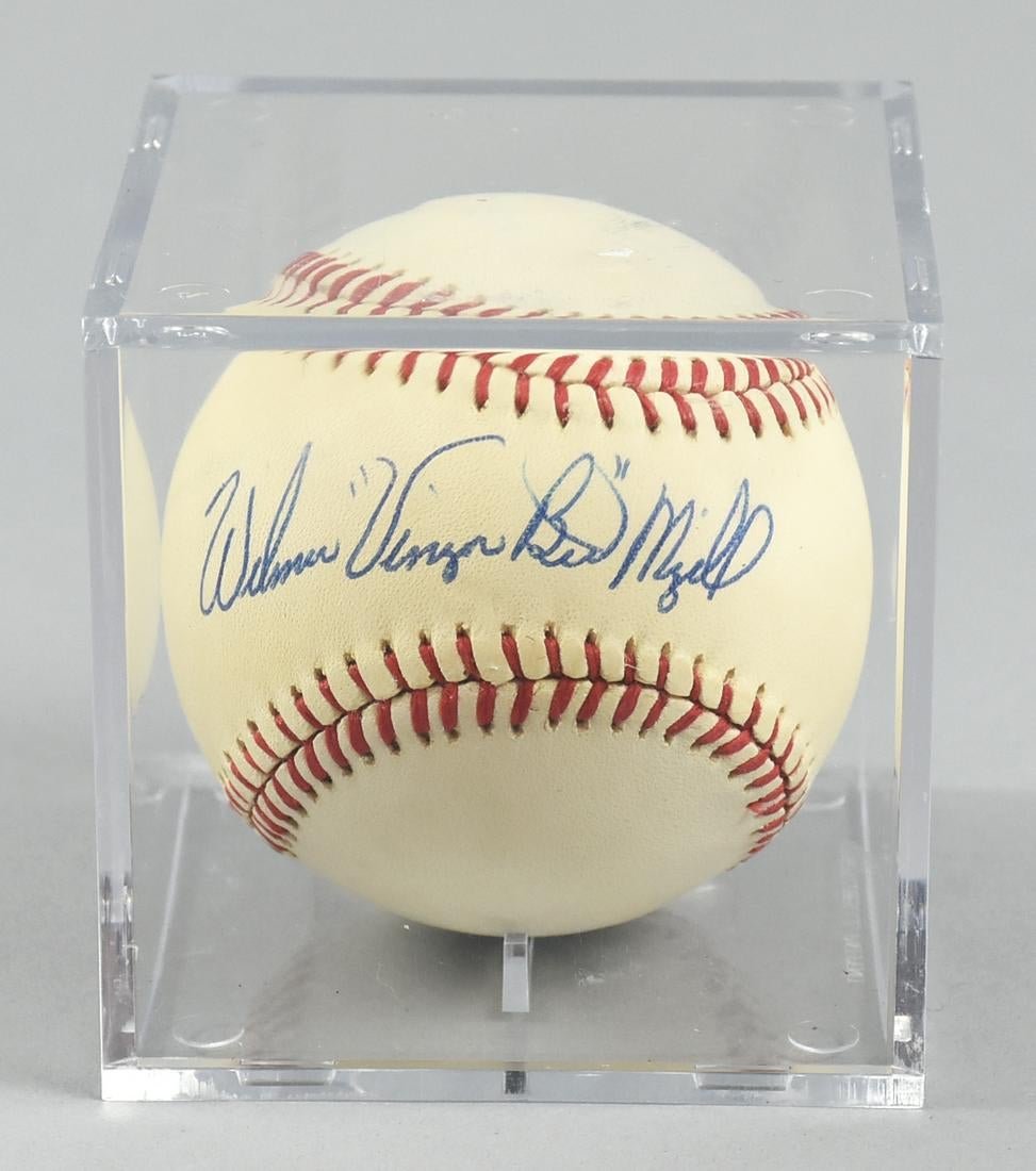 MLB Pitcher/Politician Wilmer "Vinegar Bend" Mizell COA: Vinegar Bend was where he was born it also became his nickname. Wilmer Mizell played for three different ball clubs before retiring from the sport in 1962, St. Louis Cardinals, Pittsburgh Pirates and