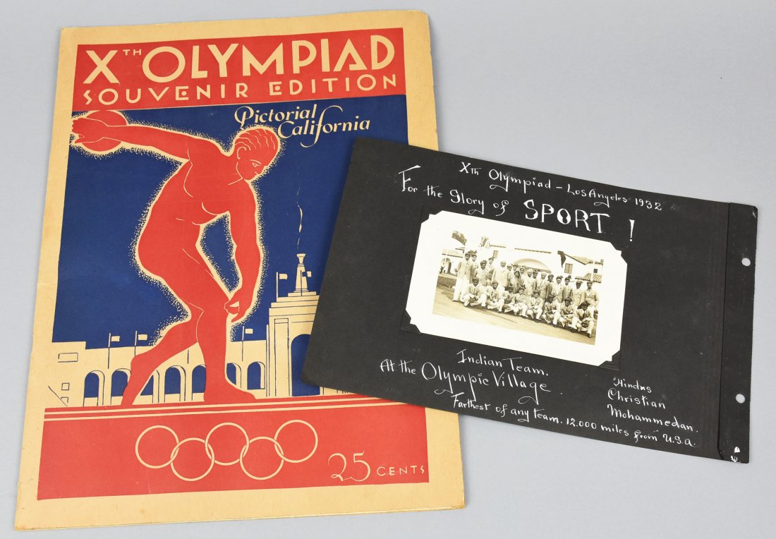 1932 Olympiad Souvenir Pictorial, Photo India Team (1 of 7)