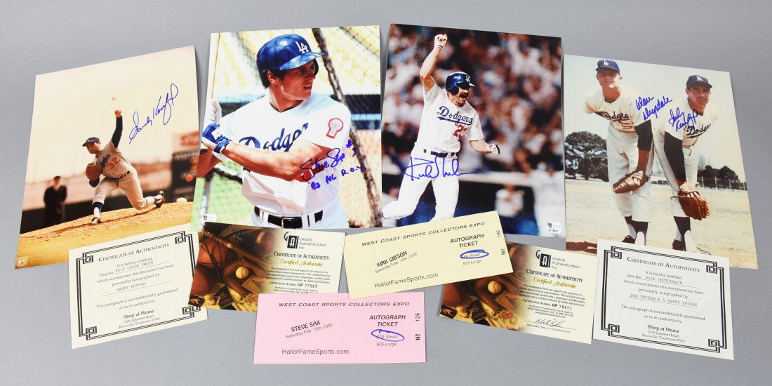 Los Angeles Dodgers Player Signed Photos (1 of 5)