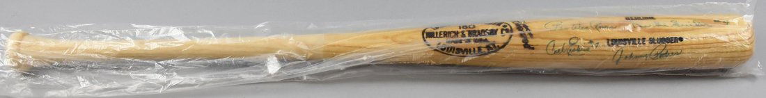 Brooklyn/LA Dodgers HOF Legends Autographed Bat (1 of 5)