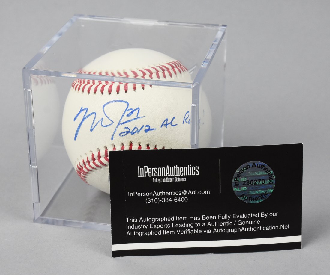 Mike Trout Signed Baseball Rookie of the Year 2012 (1 of 5)