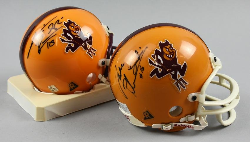 Arizona Sun Devils Player Signed Mini Helmets (1 of 4)