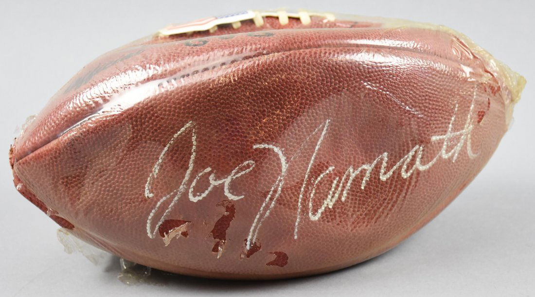 Pro AFL/NFL Player, Joe Namath Signed Ball (1 of 3)