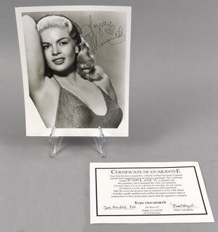 Jayne Mansfield Signed B&W, COA (1 of 2)