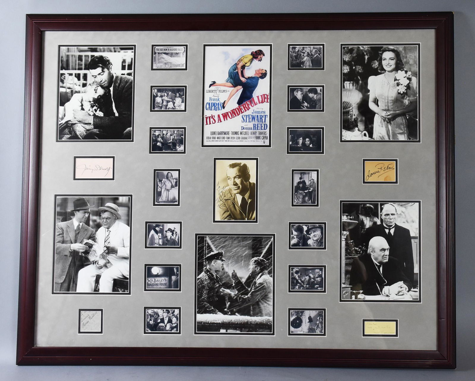 It's A wonderful Life Signed COA Stewart, Reed, MORE! (1 of 11)