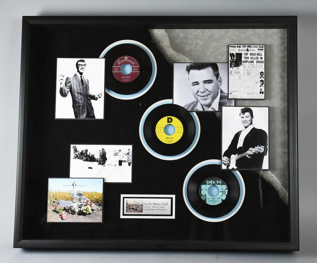 Day The Music Died, Signed 45s, Holly, Valens, COA (1 of 10)