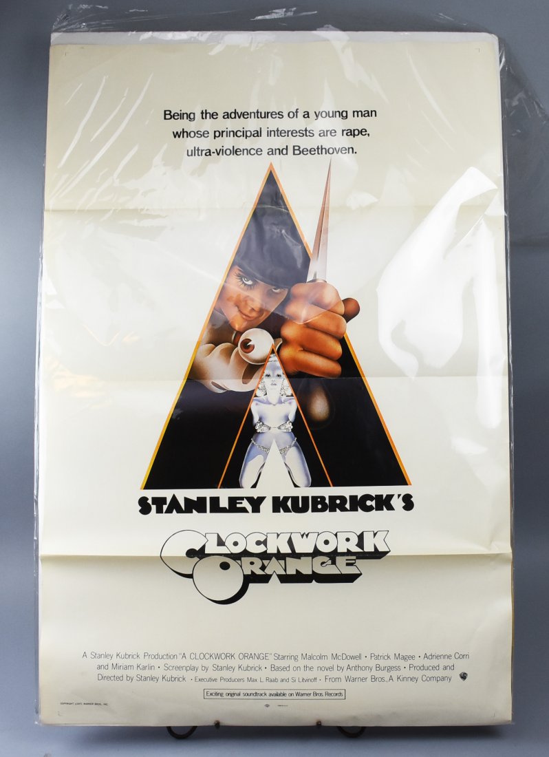 1971 Movie Poster of Clockwork Orange (1 of 4)