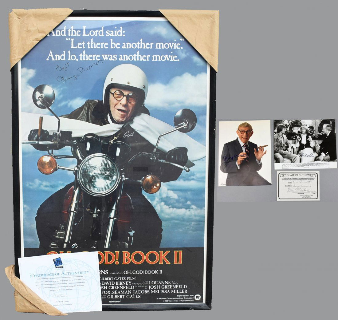 Oh God! Book II George Burns Signed COA Dinah Shore (1 of 7)