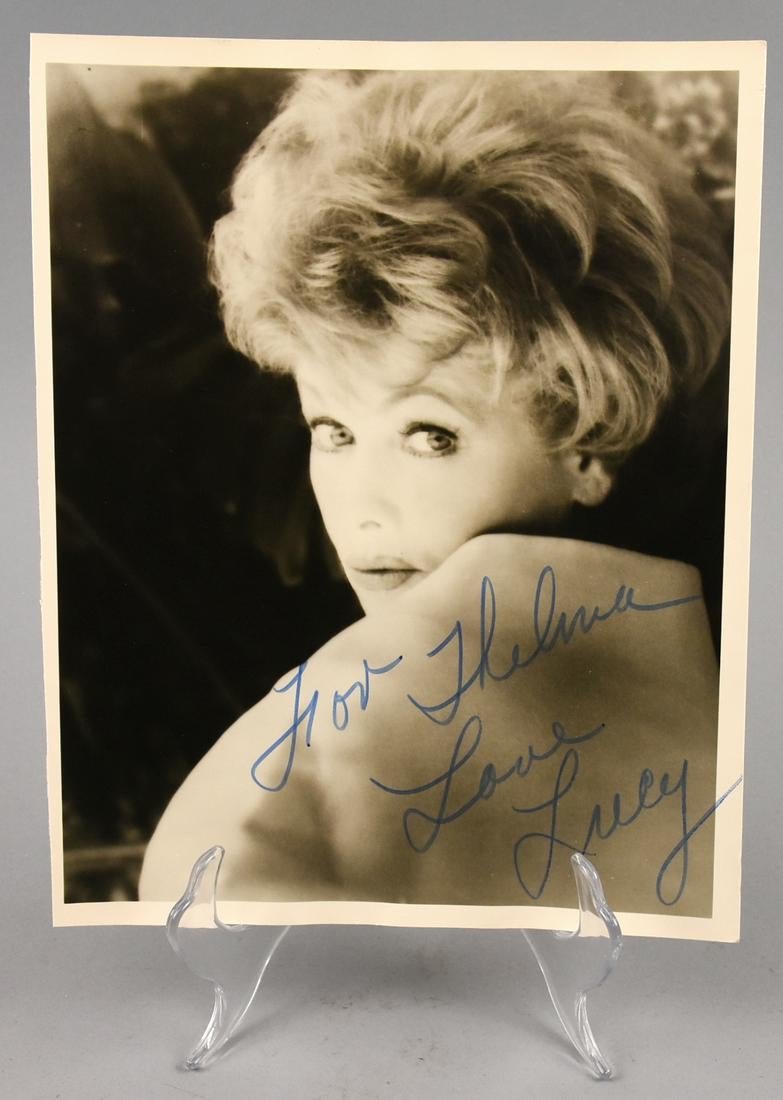 I Love Lucy, Lucille Ball Signed B&W Headshot (1 of 2)