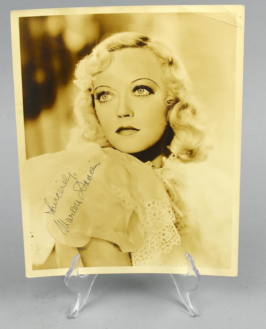 Marion Davies Signed Sepia Headshot (1 of 2)