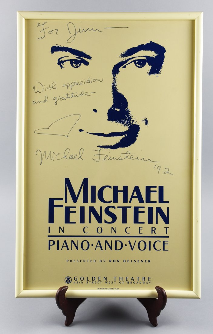 Signed Michael Feinstein Concert Poster (1 of 4)