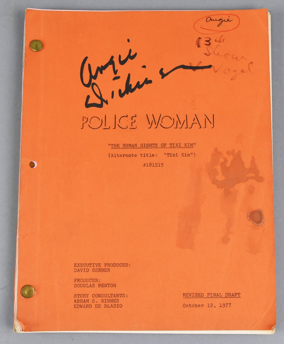 Final Script, Angie Dickenson POLICE WOMAN 1977 (1 of 3)