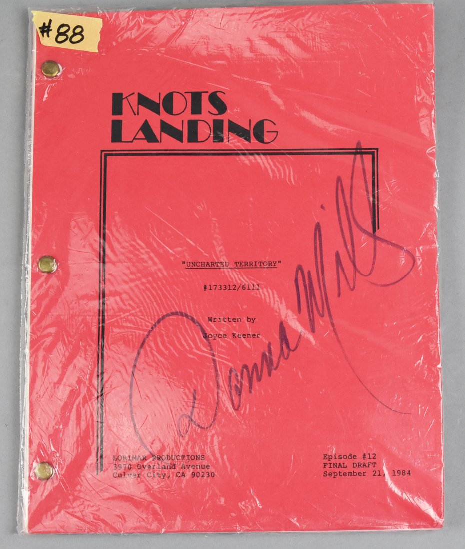 Signed Final TV Script, KNOTS LANDING Lorimar Prod. (1 of 2)