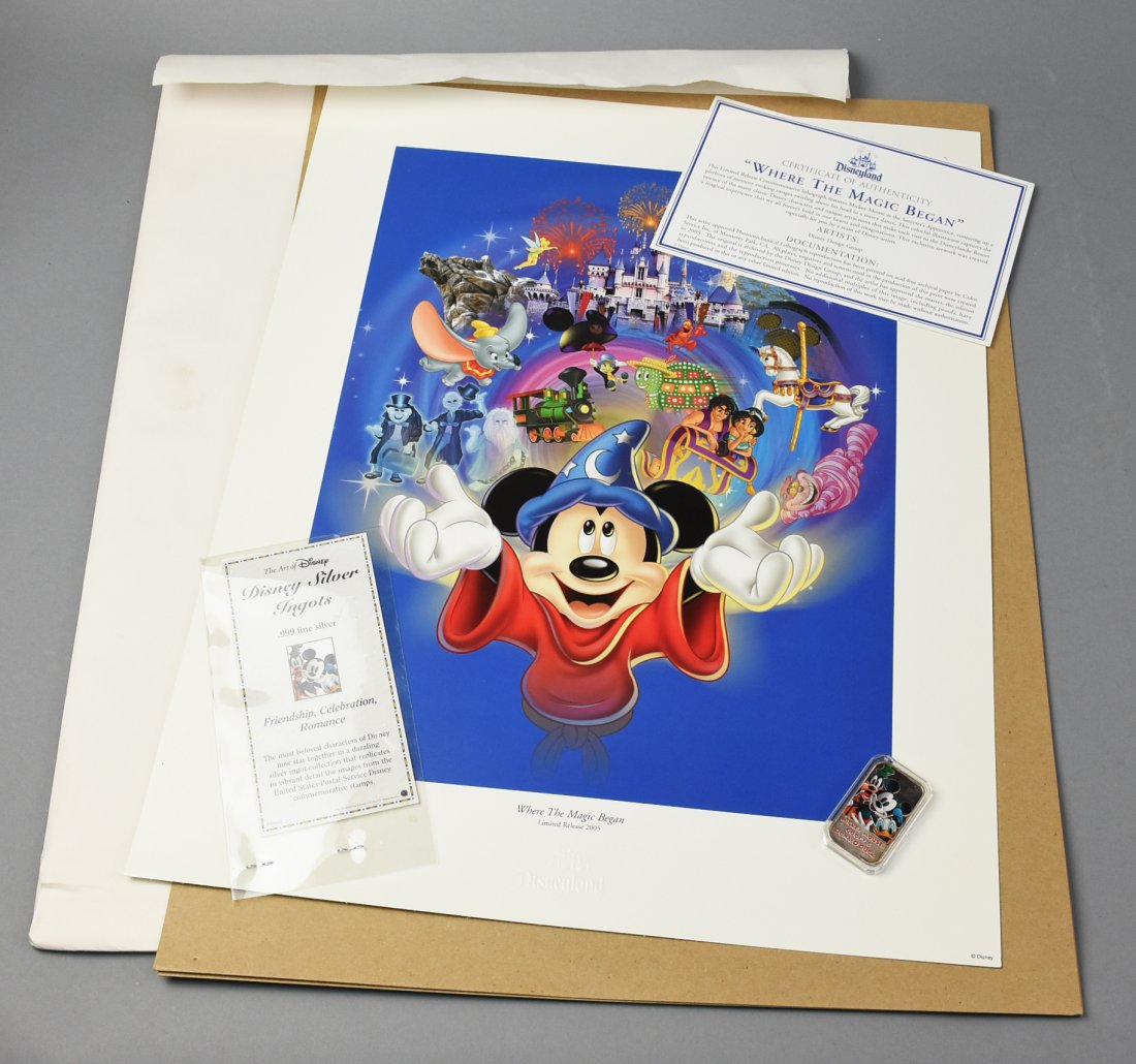 SIlver Ingot .999  Disney \"Where the Magic Began\", (1 of 8)