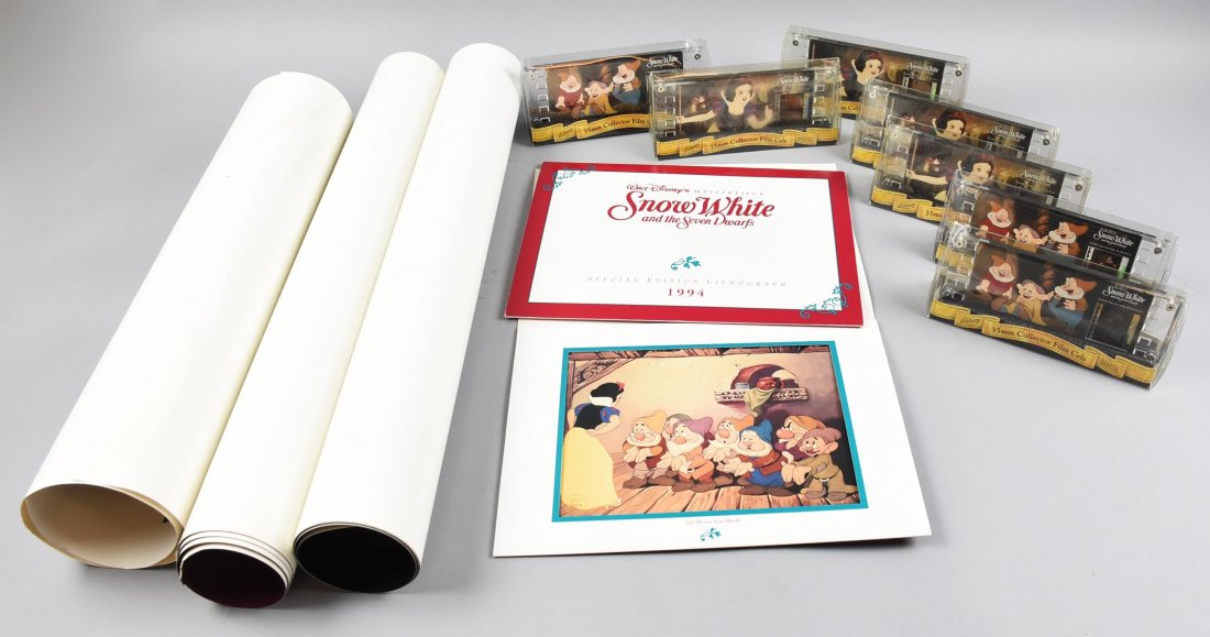 Disney Collection Film Cels Posters 7 Dwarfs Signed (1 of 10)