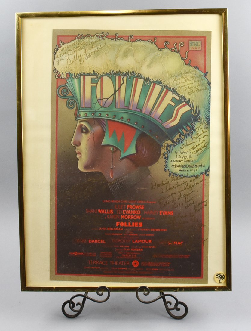 Cast Signed to Dorothy Lamour, Follies Long Beach (1 of 7)