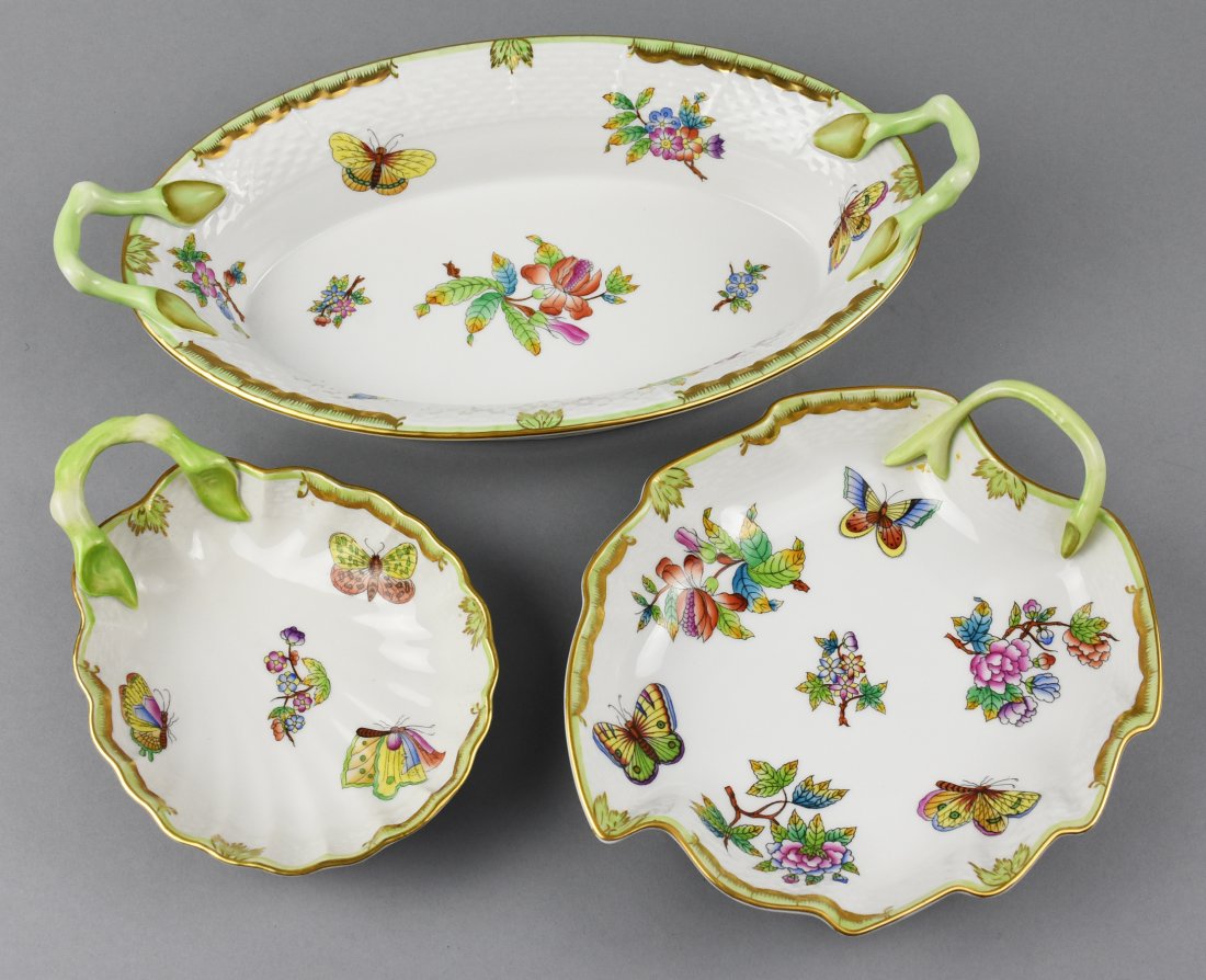 (3) Misc Herend Queen Victoria Dishes (1 of 16)