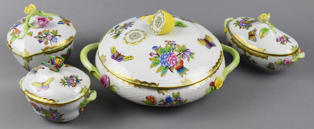 (3) Herend Queen Victoria, Covered Bon Bons (1 of 18)