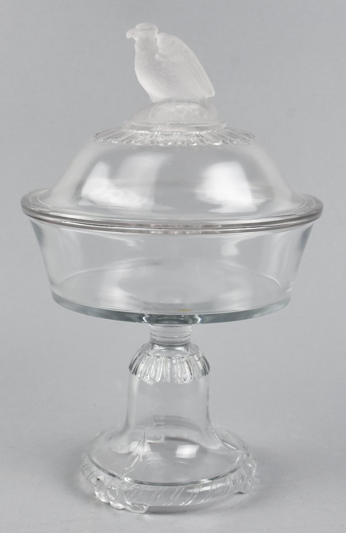 1883 Crystal Glass Co, Old Abe aka Frosted Eagle (1 of 5)