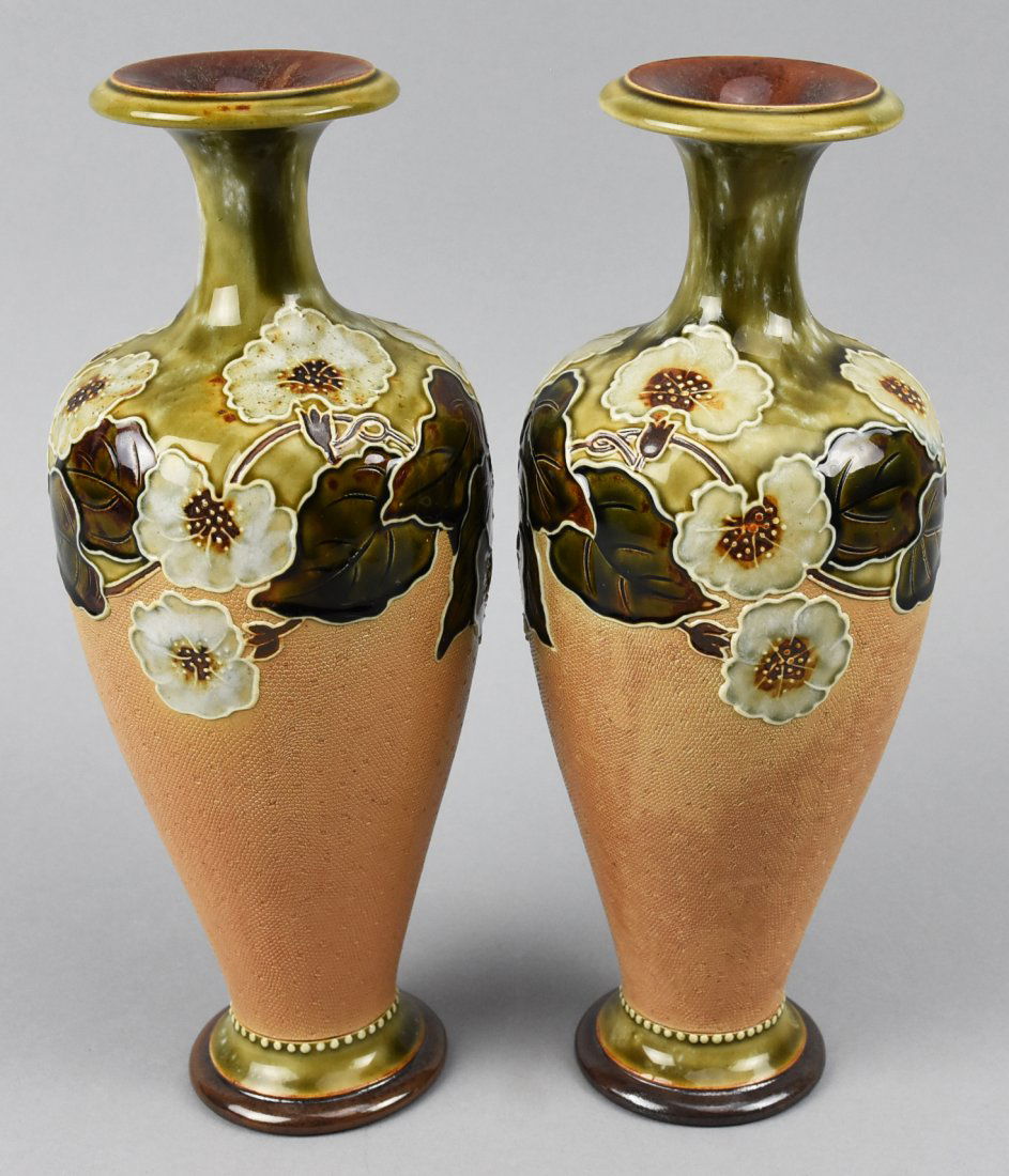 Royal Doulton Jane Hurst Vases, Pair (1 of 9)