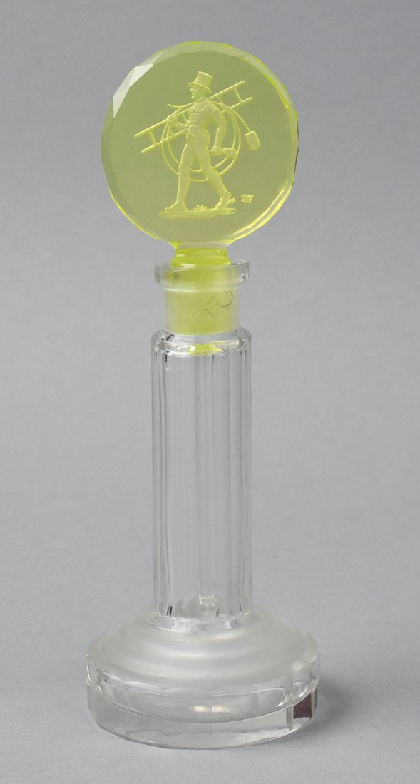 RARE Perfume Bottle, Chimney Sweep Stopper (1 of 10)