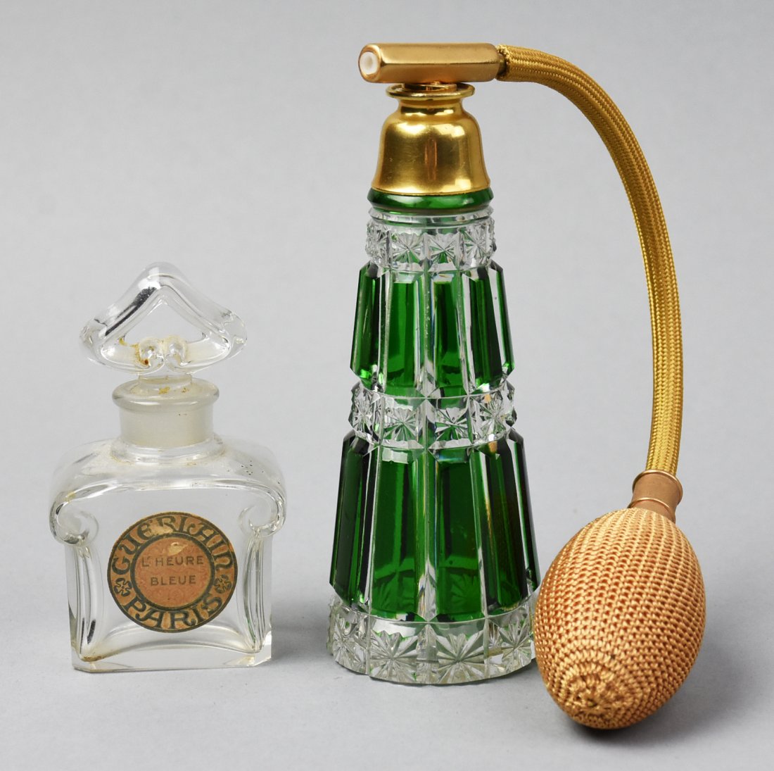 Pair Baccarat Perfume Bottles Guerlain, Crystal (1 of 5)