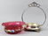 c1890 Crown Guild Bride Basket, Dot Optic Cranberry - 7